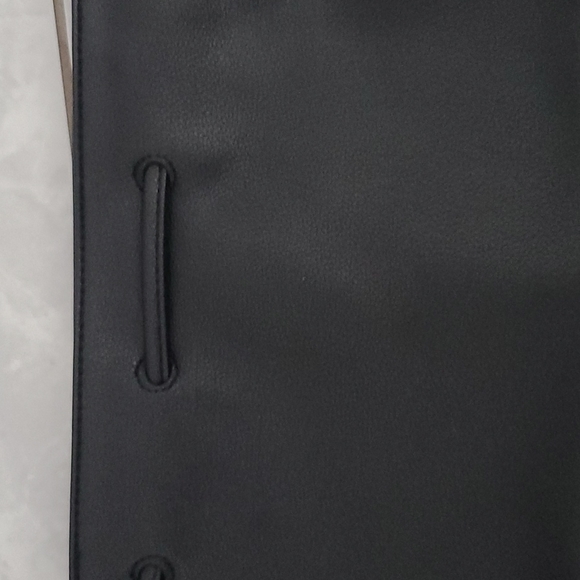 Victoria's Secret Drawstring Faux Leather Backpack - Picture 2 of 15